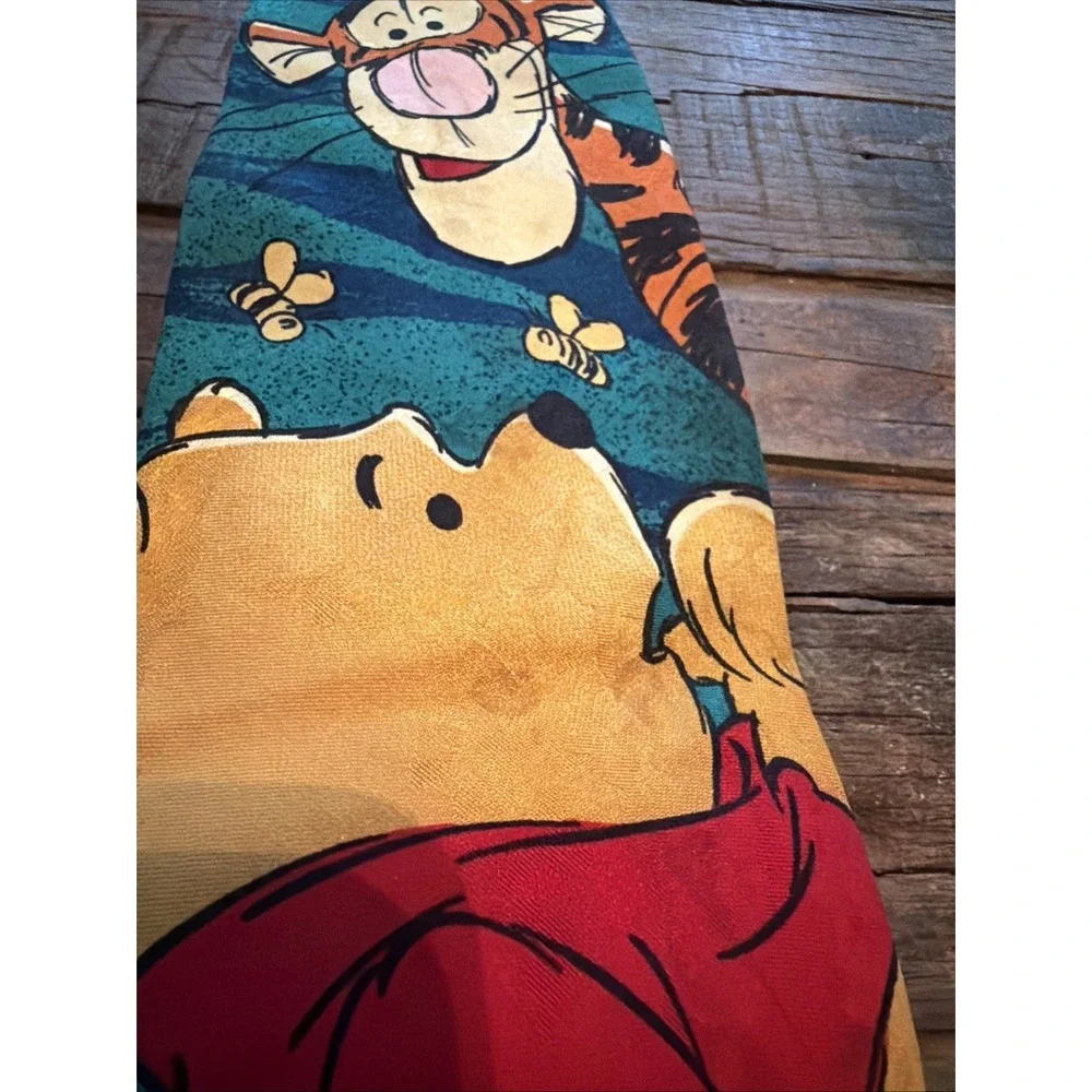 The Disney Store 100% Silk Winnie The Pooh Character Neck Tie Made In Italy!